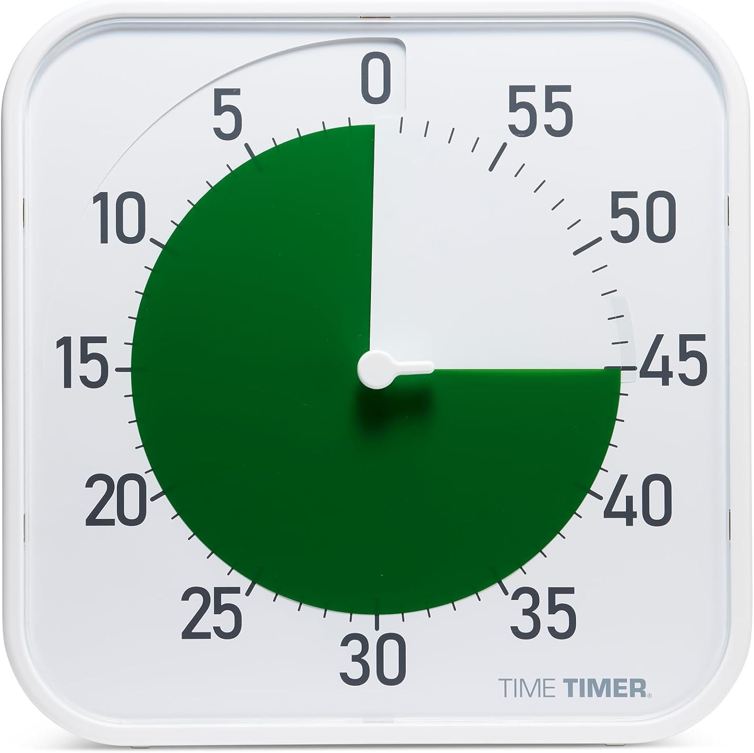 Time Timer Original 12 inch visual countdown timer with a green disk showing remaining minutes