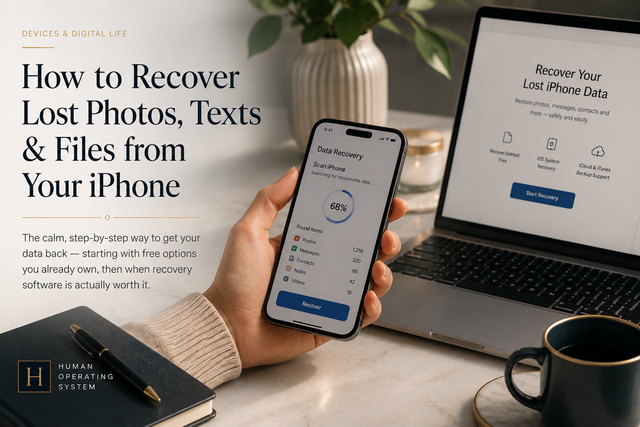 How to Recover Lost Photos, Texts & Files from Your iPhone